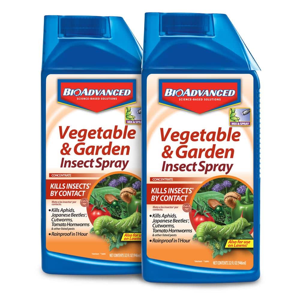 32 oz. Concentrate Vegetable and Garden Insect Killer Spray (2-Pack) - Hercitys