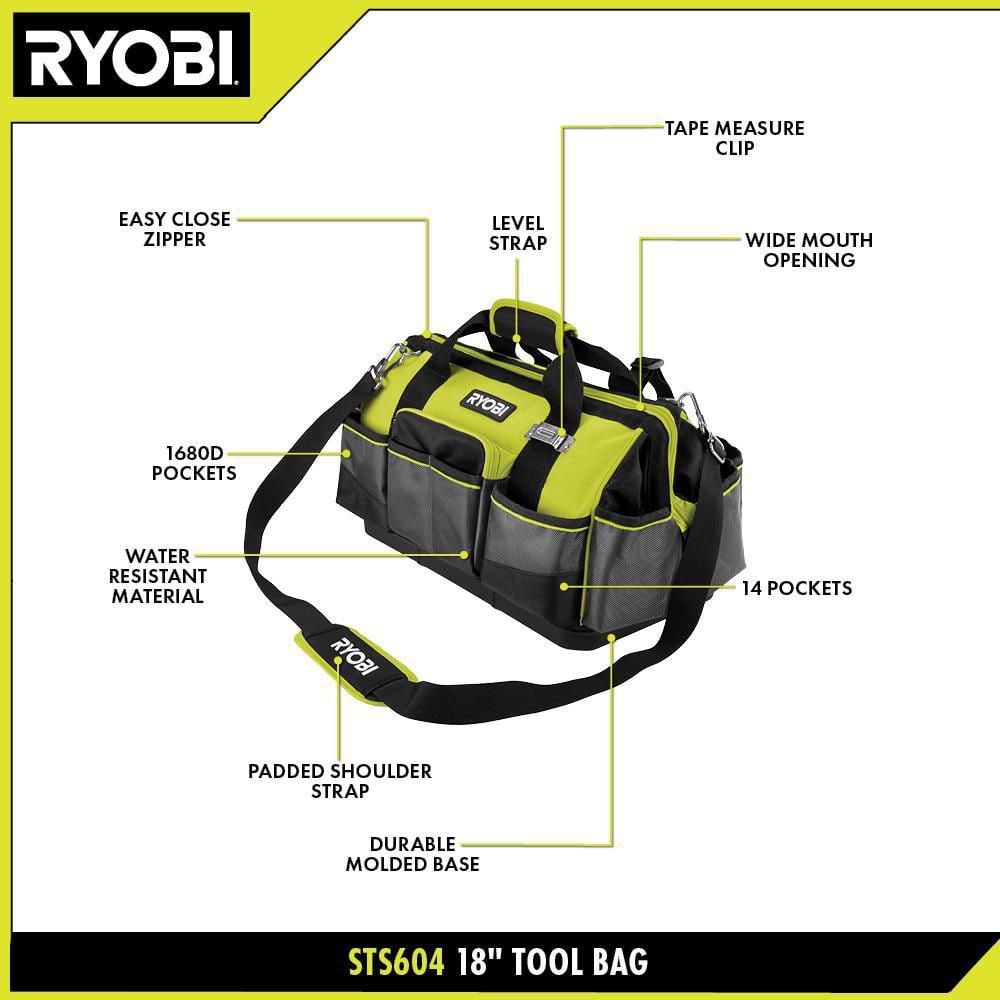 18 in. Medium Tool Bag - Hercitys