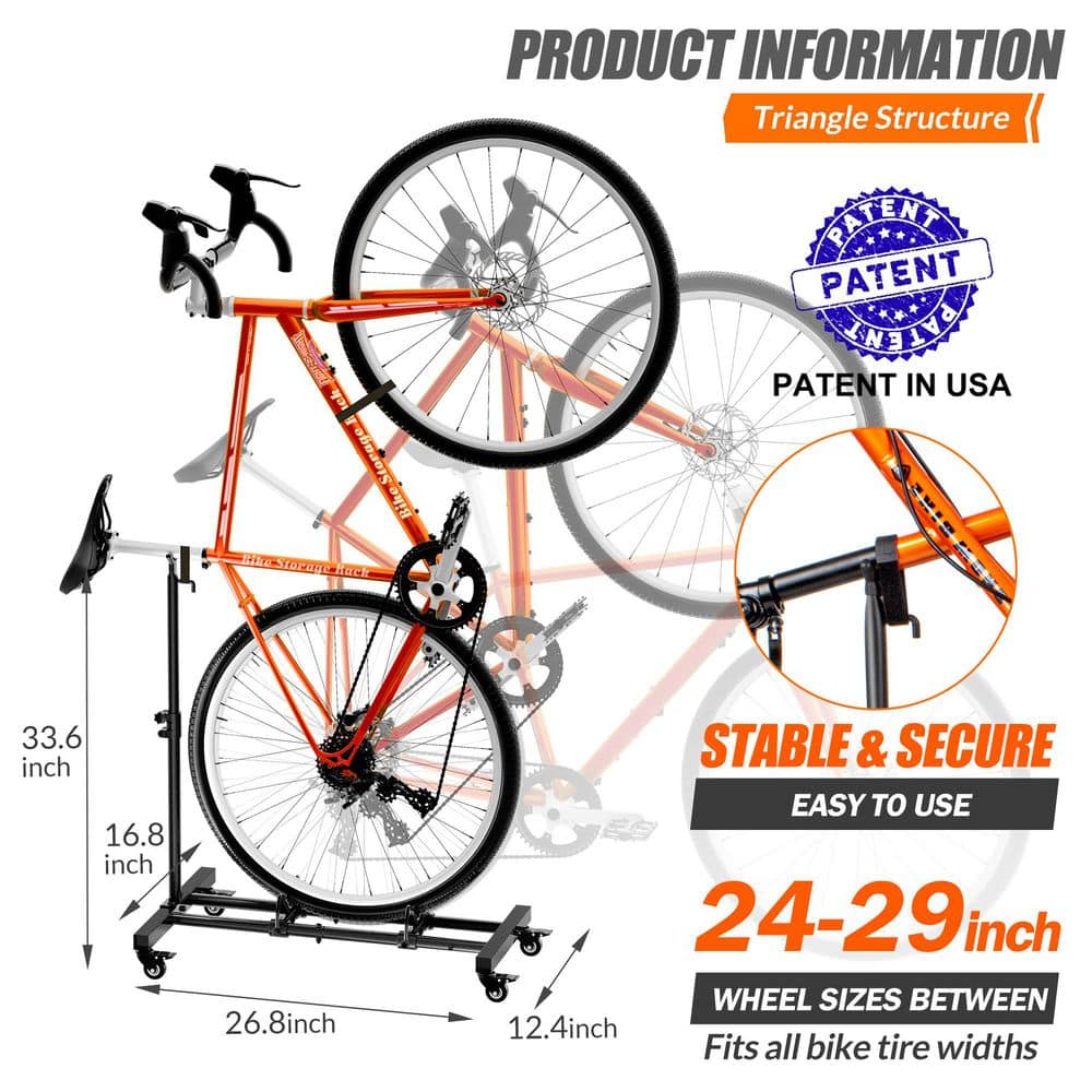 2 Vertical Bike Freestanding Storage Rack - Hercitys