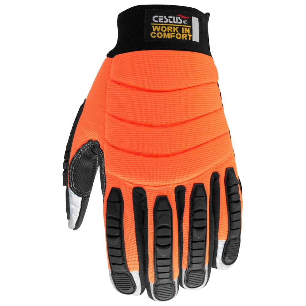 4XL Orange HM Impact Gloves - Hercitys