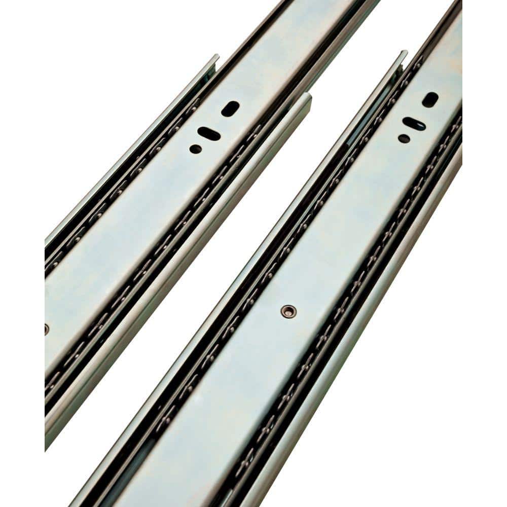 1 Pair 24 in. Full Extension Side Mount Ball Bearing Drawer Slide Set 1-Pair (2 Pieces) - Hercitys