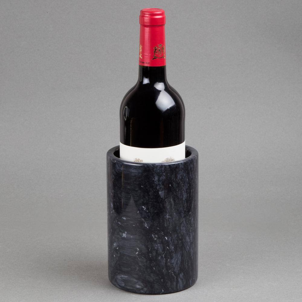 4.5 in. x 6 in. H Wine Cooler in Black Marble - Hercitys