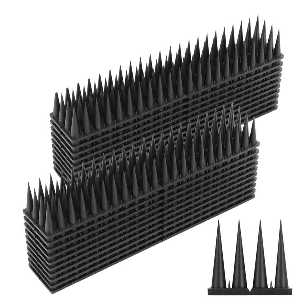 20-Pack Deterrent Bird Spikes for Squirrel Cat Raccoon and Pigeon Protection - Hercitys