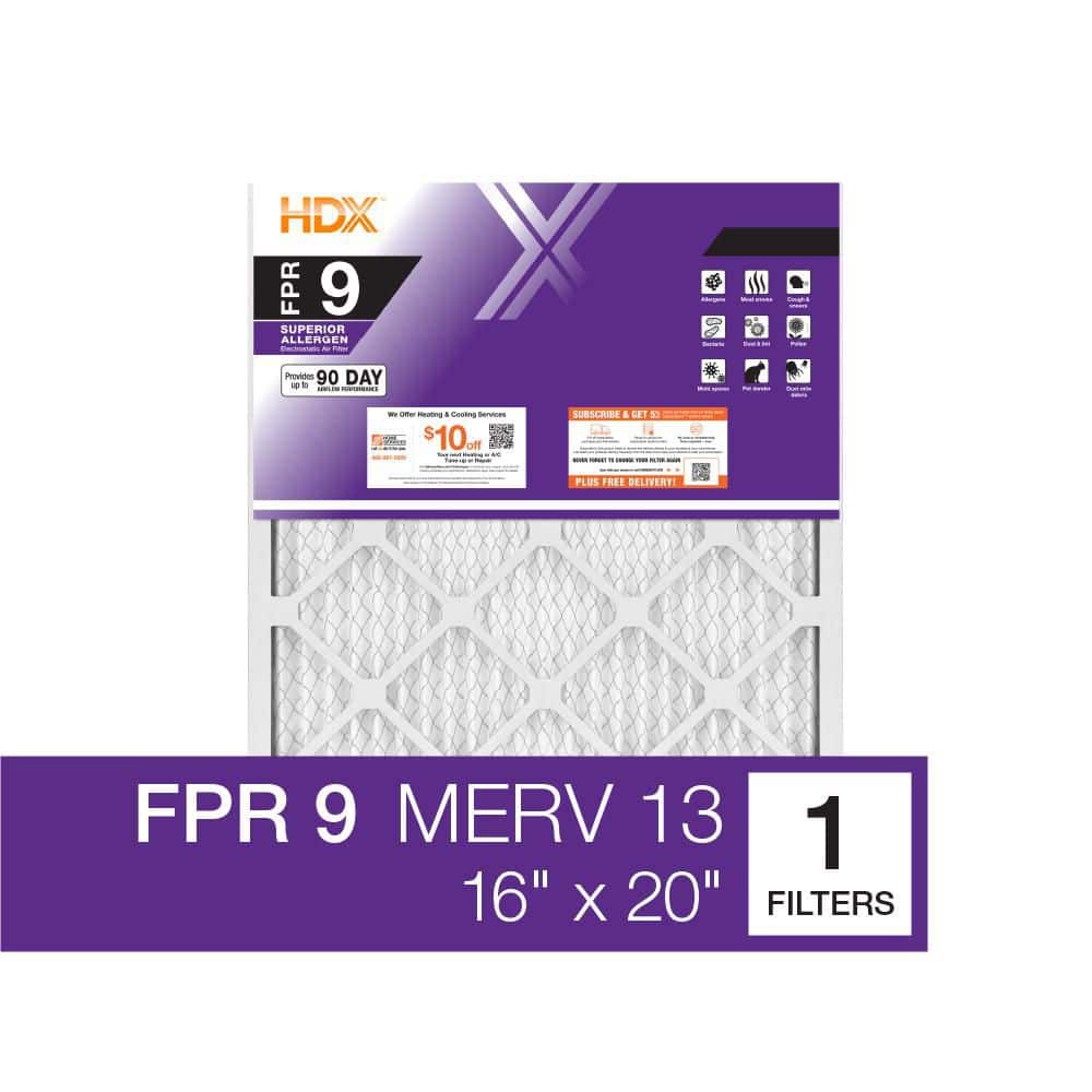 16 in. x 20 in. x 4 in. Honeywell Replacement Pleated Air Filter FPR 9, MERV 13 - Hercitys