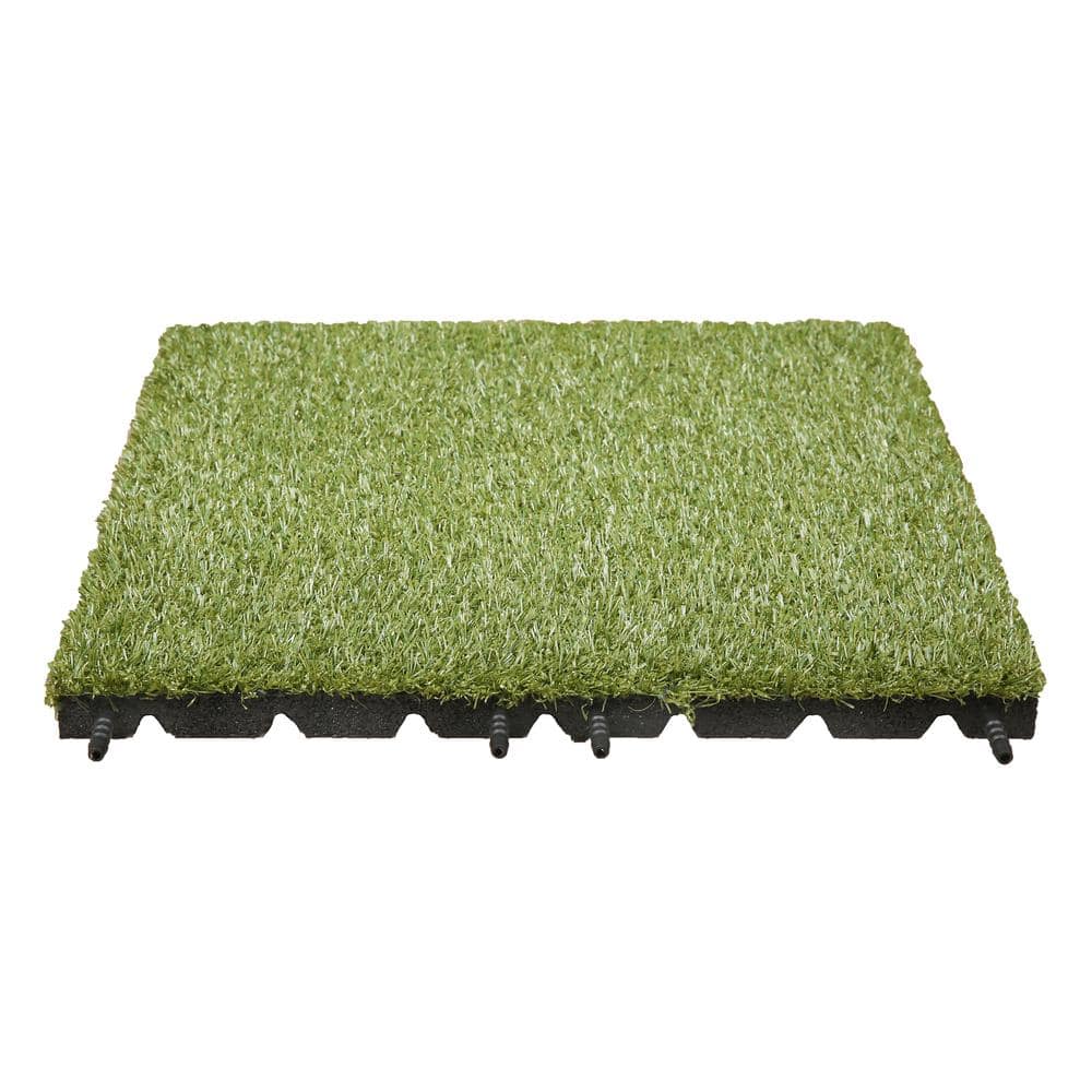 19 in. x 19 in. Artificial Grass Tile (8-Pack) - Hercitys