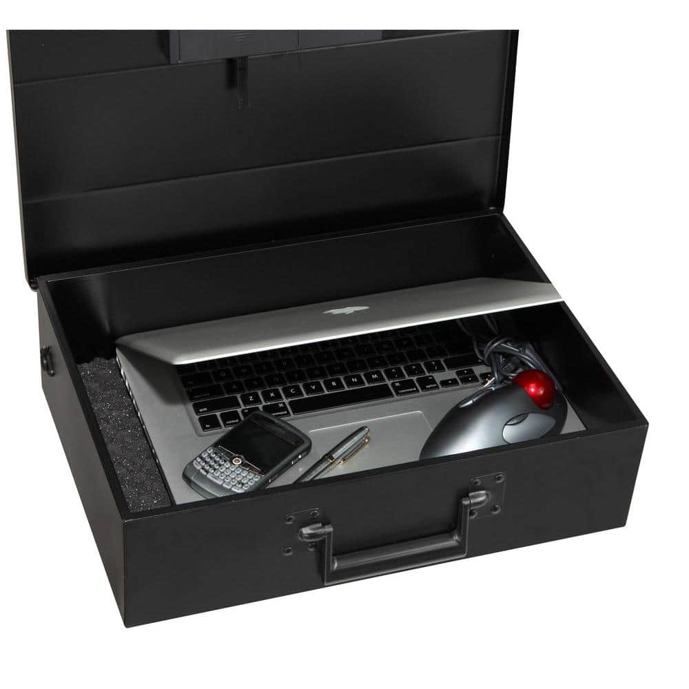 0.48 cu. ft. Fire Resistant Steel Laptop Security Box with Programmable Digital Lock - Hercitys