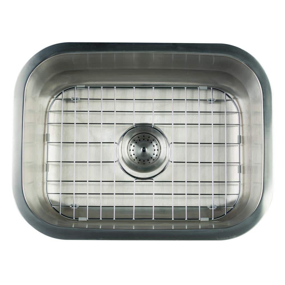 23 in. Undermount Single Bowl 18 Gauge Stainless Steel Kitchen Sink - Hercitys