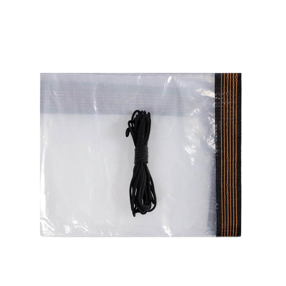 10 ft. x 10 ft. Clear Tarp Heavy Duty Waterproof with Eyelets for Camping, Patio Pergola Garden Canopy Rainproof Anti - Hercitys