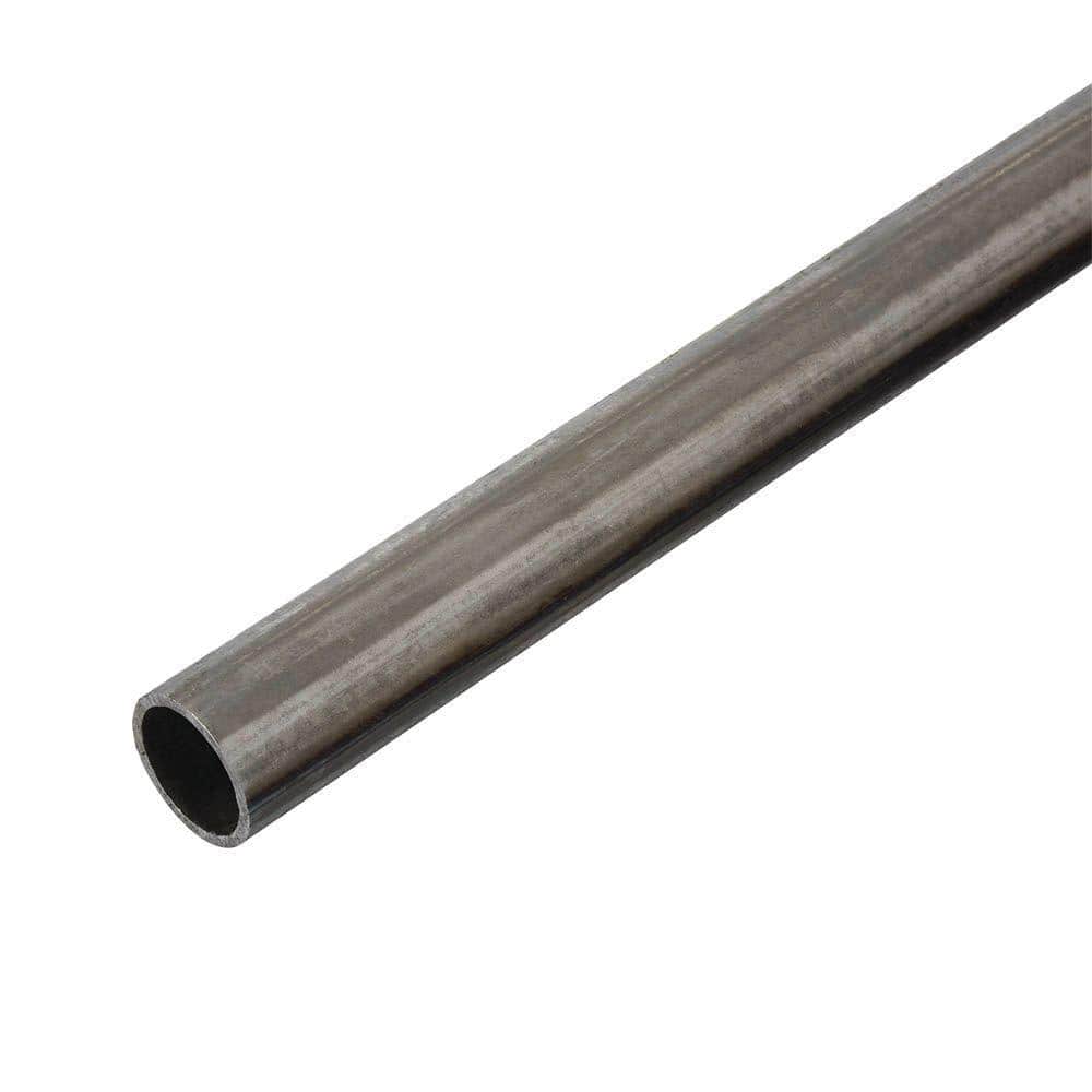 1/2 in. x 3 ft. Plain Steel Round Tube - Hercitys