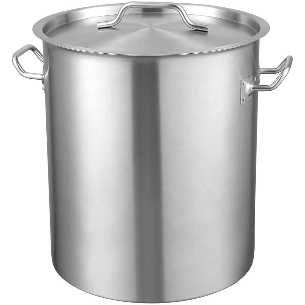 42 qt. Stainless Steel Stock pots Heavy Duty Commercial Grade Stock Pot Large Cooking Pots, Silver - Hercitys