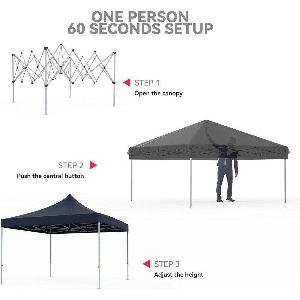 10 x 10 ft. Pop Up Canopy Tent with Sidewalls - Hercitys