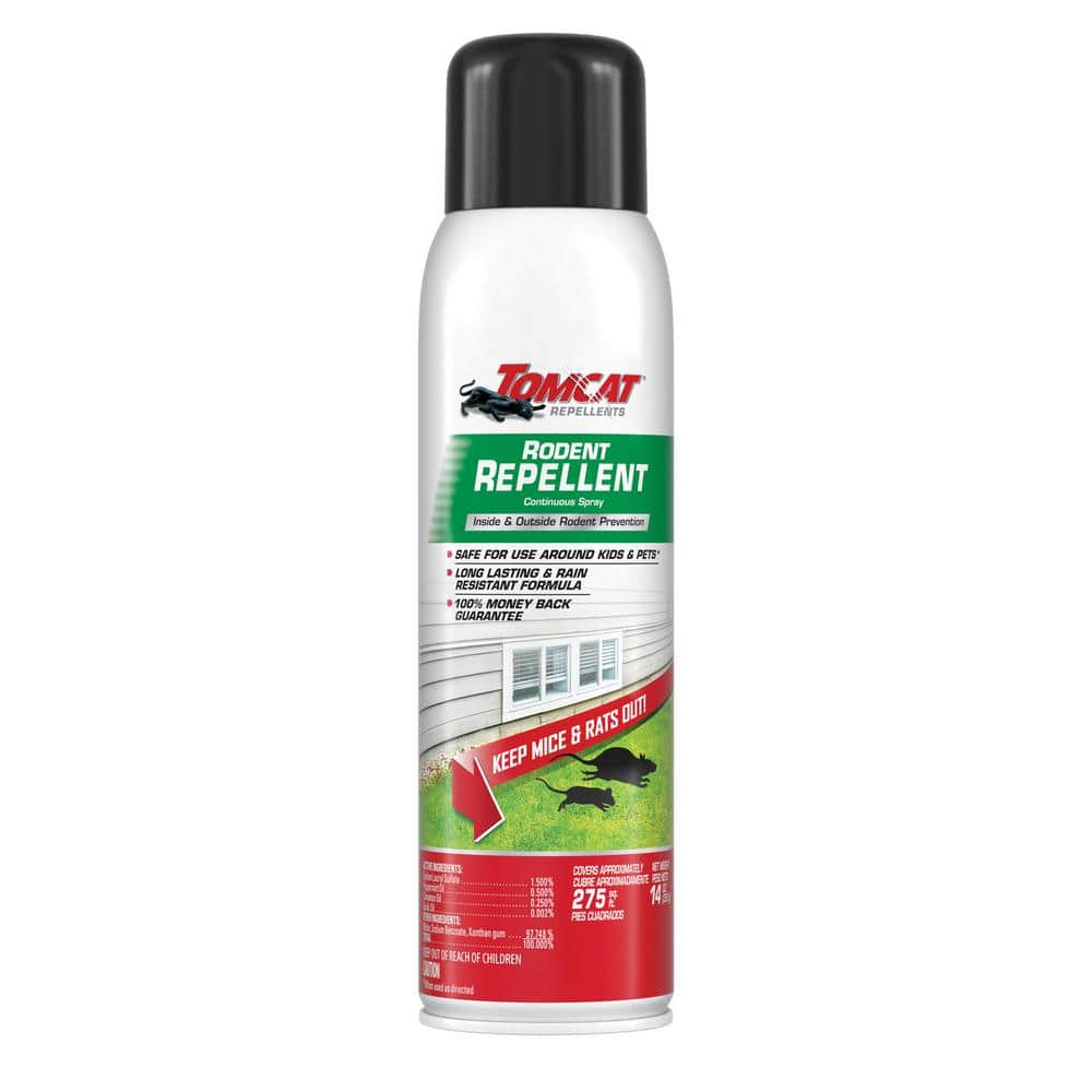 14 oz. Rodent Repellent for Indoor and Outdoor Mouse and Rat Prevention, Continuous Spray - Hercitys