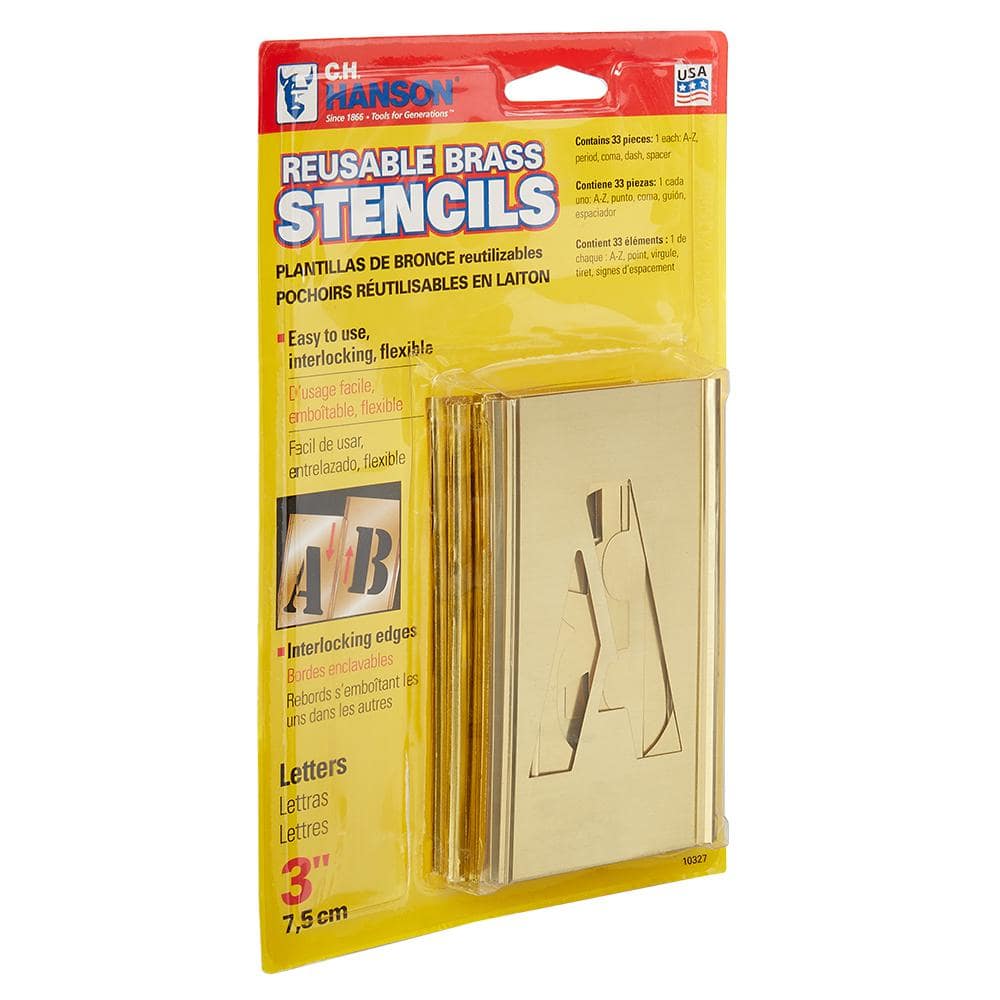 3 in. Stencil Letter Set - Hercitys