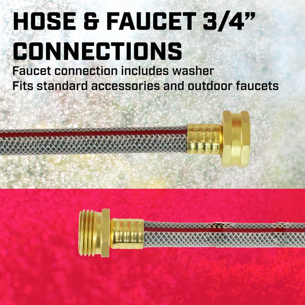 1/2 in. dia. x 65 ft. Heavy-Duty Wall Mount Retractable Hose Reel - Hercitys