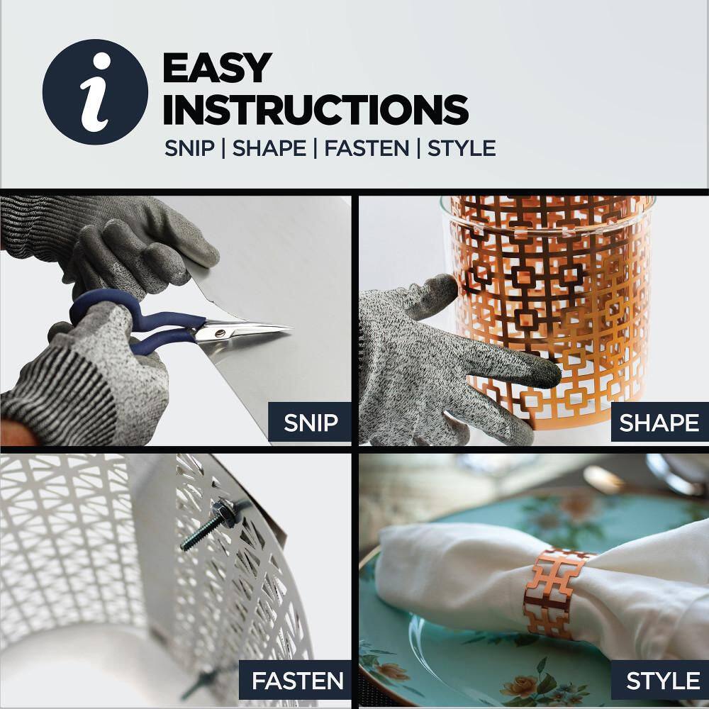 1 ft. x 2 ft. Aluminum Venetian Bronze Lincane Sheet - Hercitys