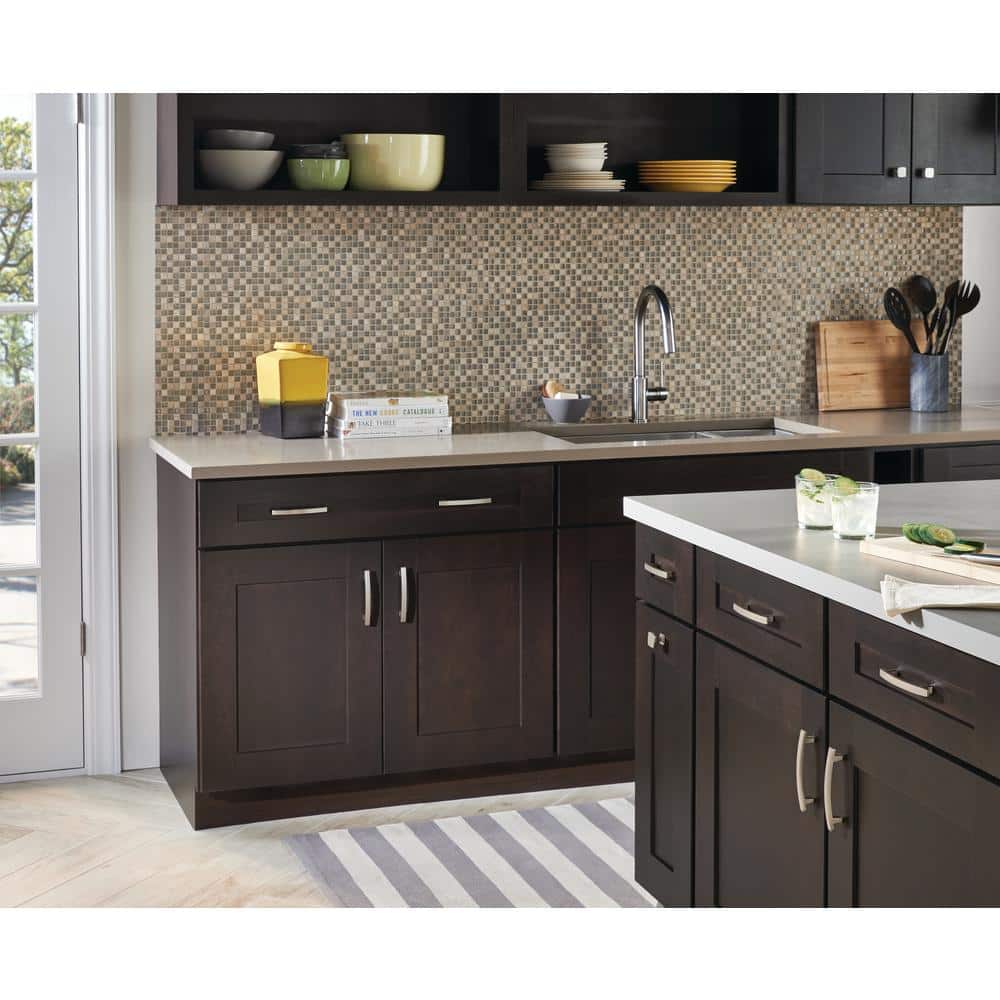 (10-Pack) Webber 1-1/8 in. (29 mm) Classic Brushed Nickel Square Cabinet Knobs - Hercitys