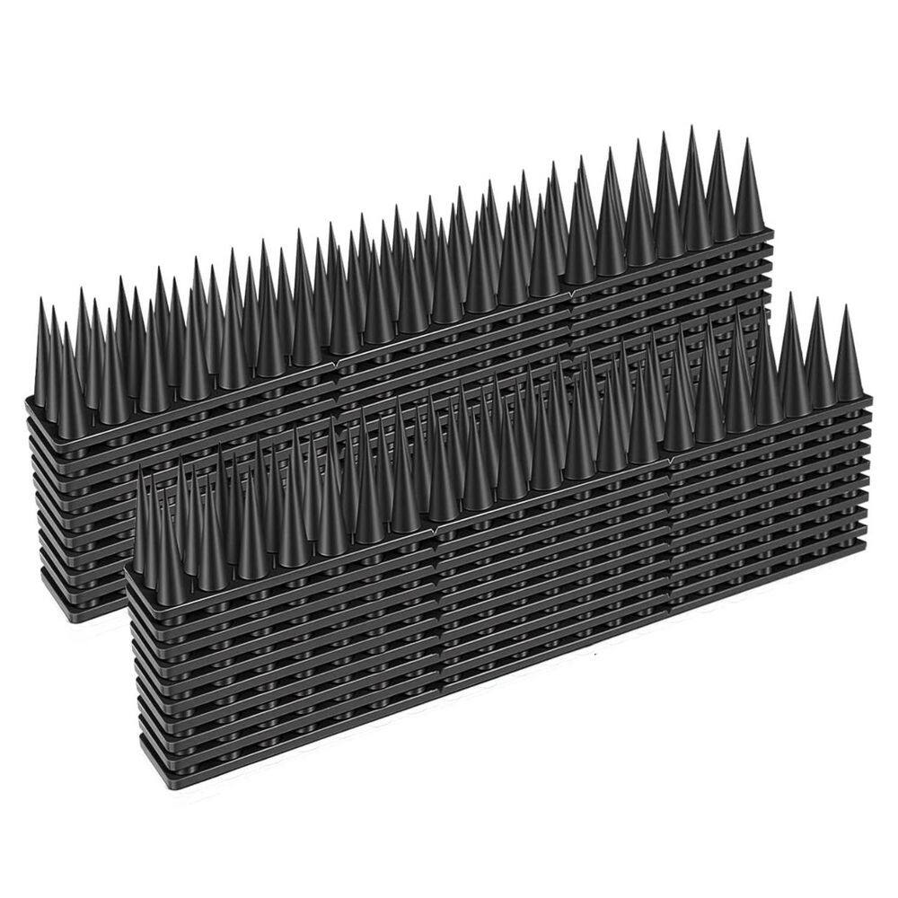 30-Pack Bird Spikes for Outdoor Use Covers 42.3 ft. Easy Installation All-Weather Durable - Hercitys