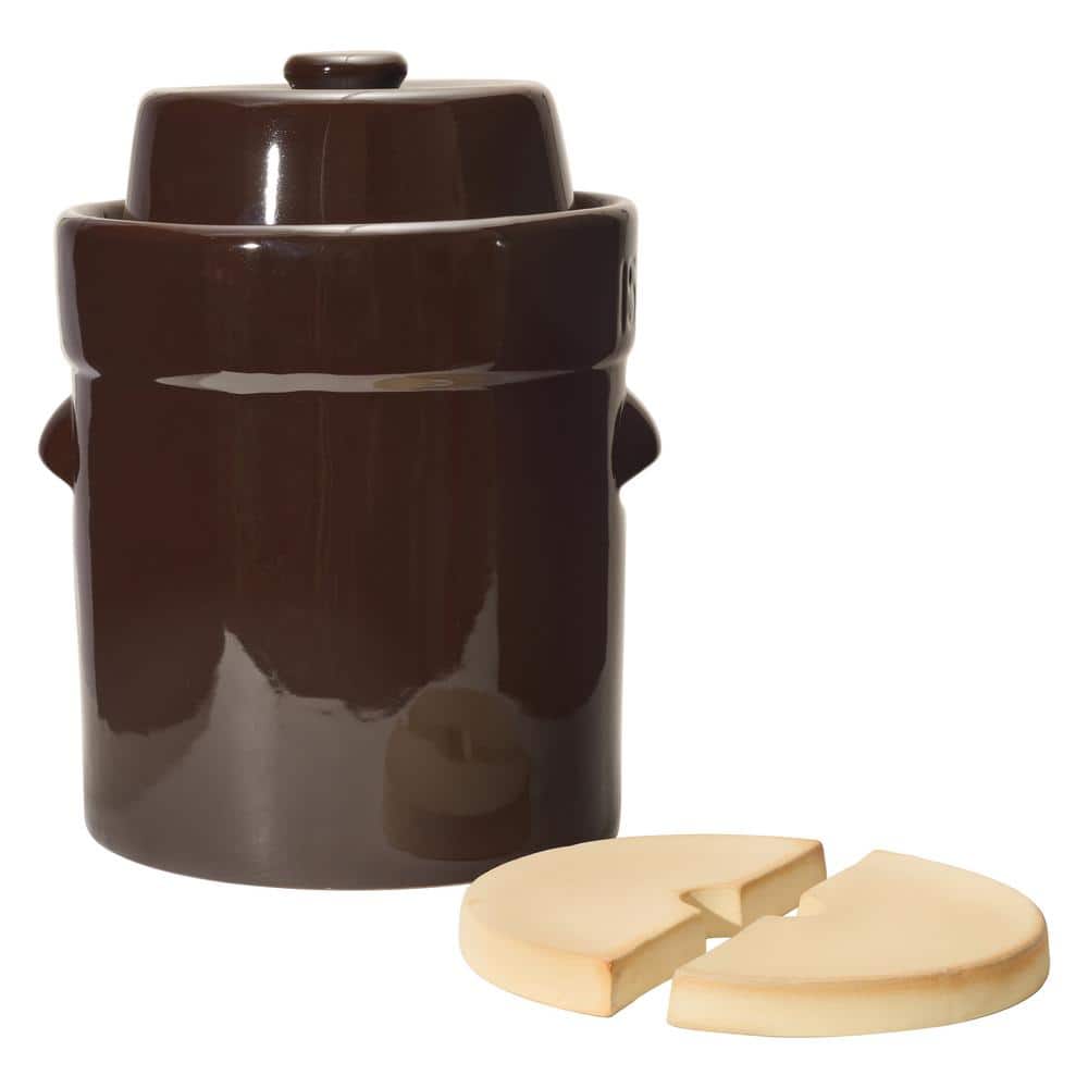 15L Traditional Water-Seal Fermentation Crock Set - Hercitys