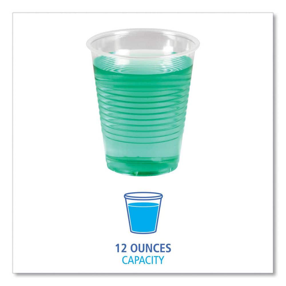 12 oz. Polypropylene Translucent Plastic Cold Cups (1000-Carton) - Hercitys