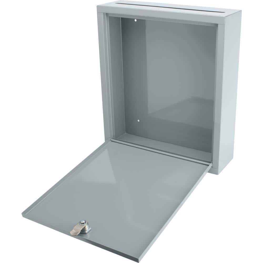 0.3 cu. ft. Steel Large Multi-Purpose Safe Drop Box, Gray - Hercitys