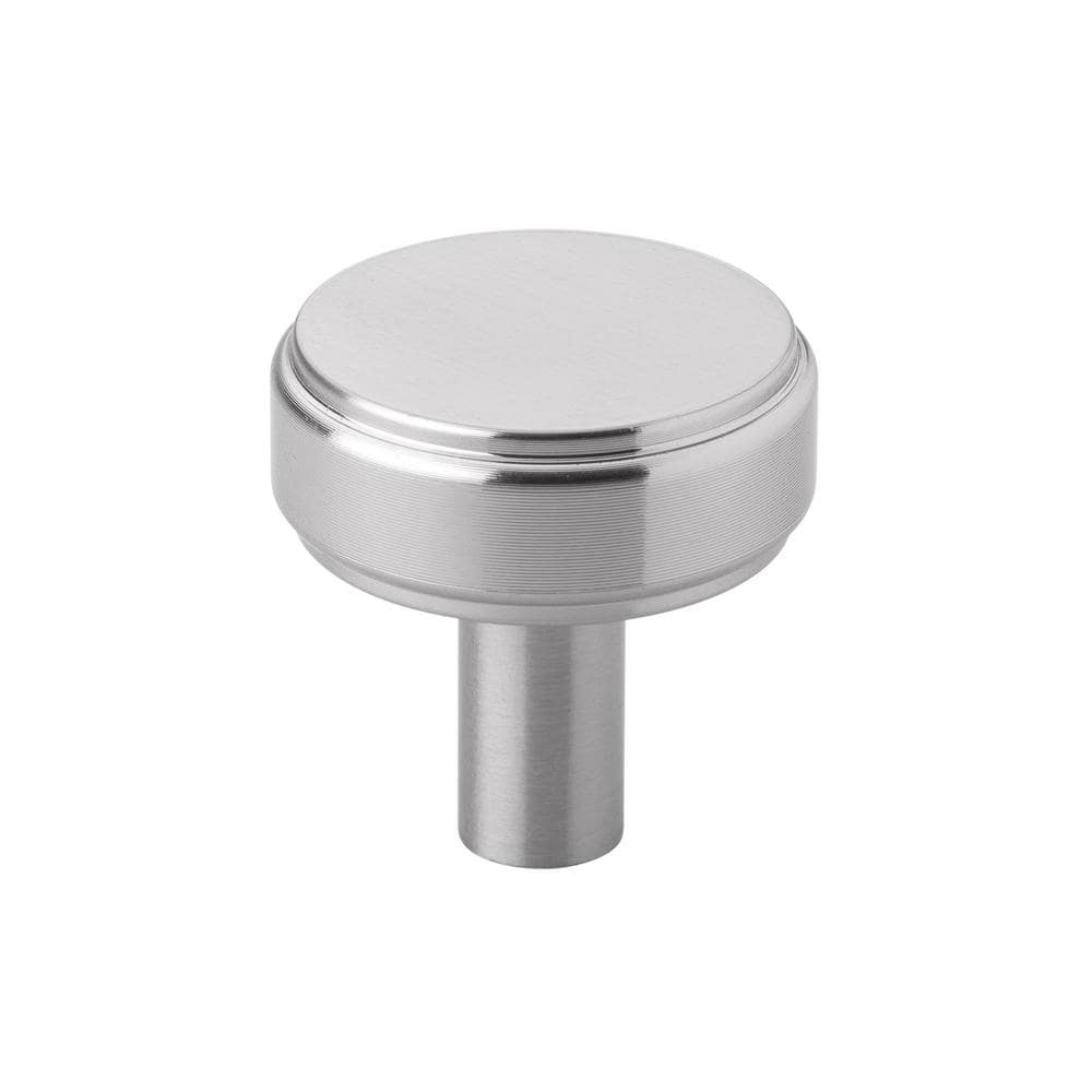 1-1/2 in. Solid Round Knurled Cabinet Knob – 5827-SN - Hercitys