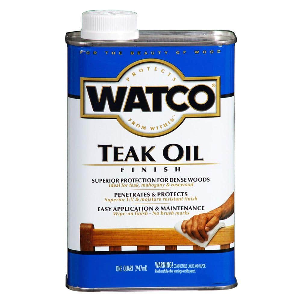 1 Quart Teak Oil in Clear (4 Pack) - Hercitys