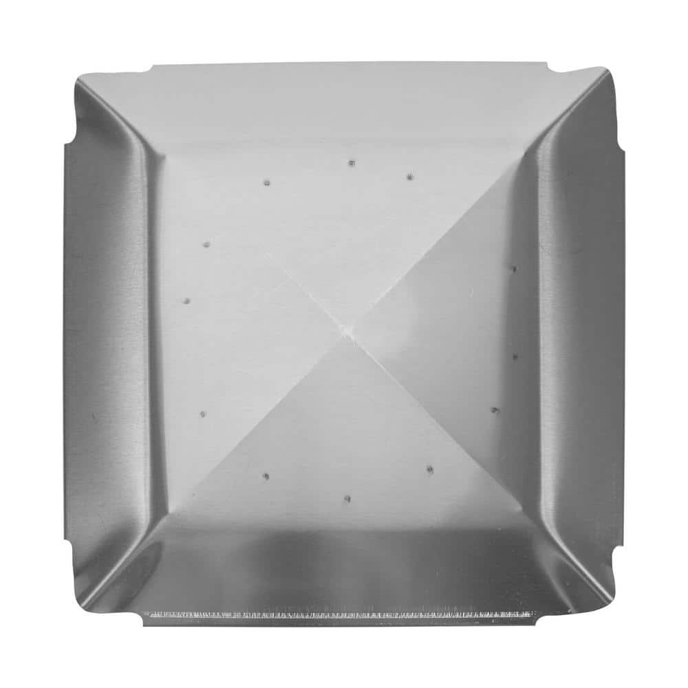 10 in. Round Bolt-On Single Flue Chimney Cap in Stainless Steel - Hercitys