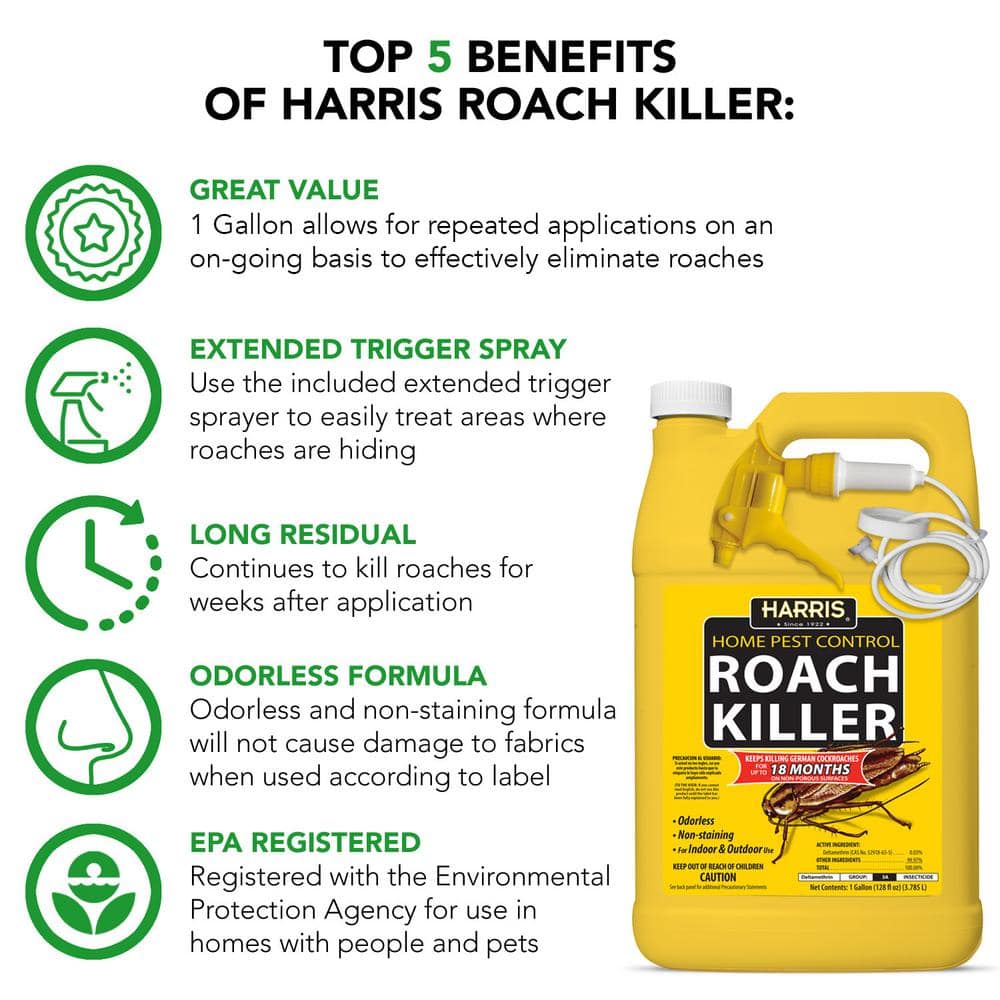 1 Gal. Roach Killer and Roach Trap Value Pack - Hercitys