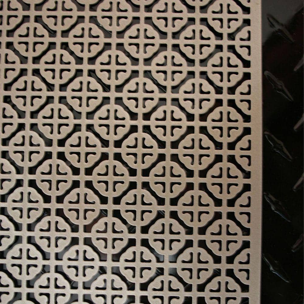 1 ft. x 2 ft. Satin Nickel Mosaic Aluminum Sheet - Hercitys