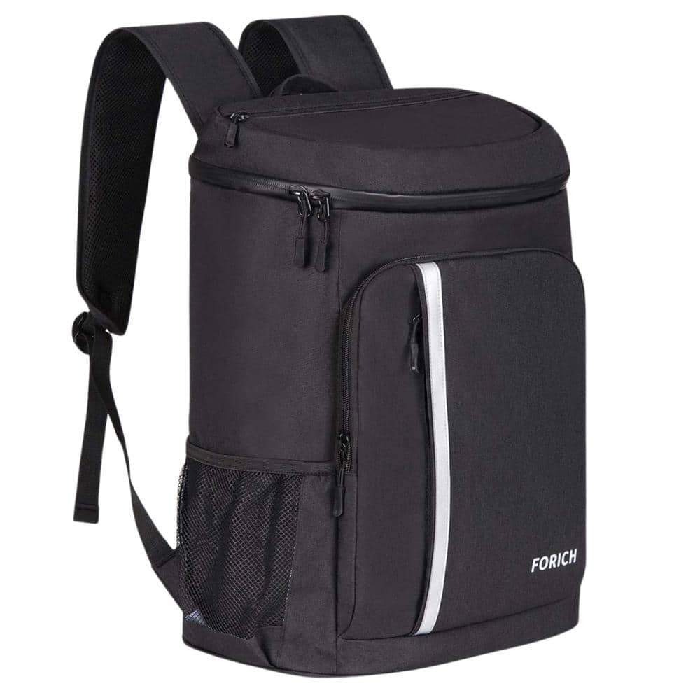 30 Liters Backpack Cooler Leakproof Insulated Waterproof Lightweight for Picnics, Camping Hiking Soft-Side Cooler, Black - Hercitys