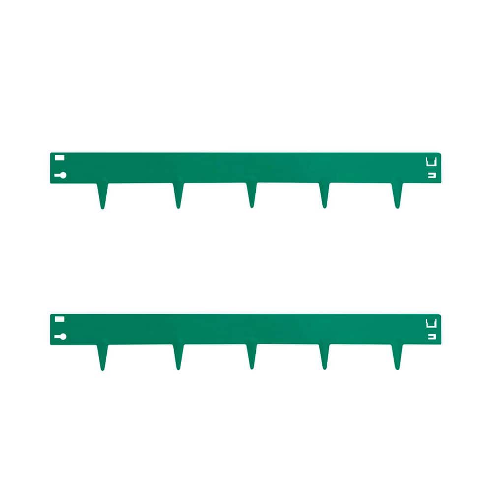 2-Pack Heavy Duty Corten Steel Landscape Edging-42 in. Strips, 8 in. Depth for Durable Garden Borders-Green - Hercitys