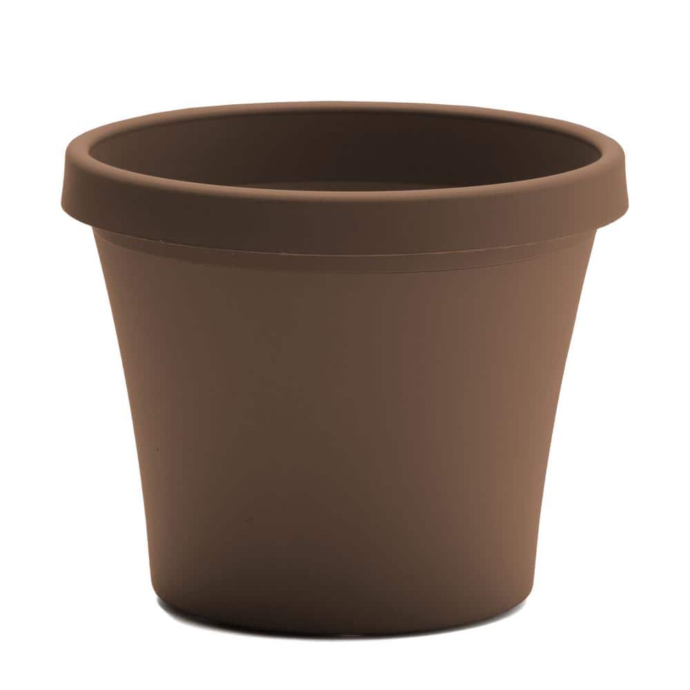 16 x 14.25 Chocolate Terra Plastic Planter - Hercitys