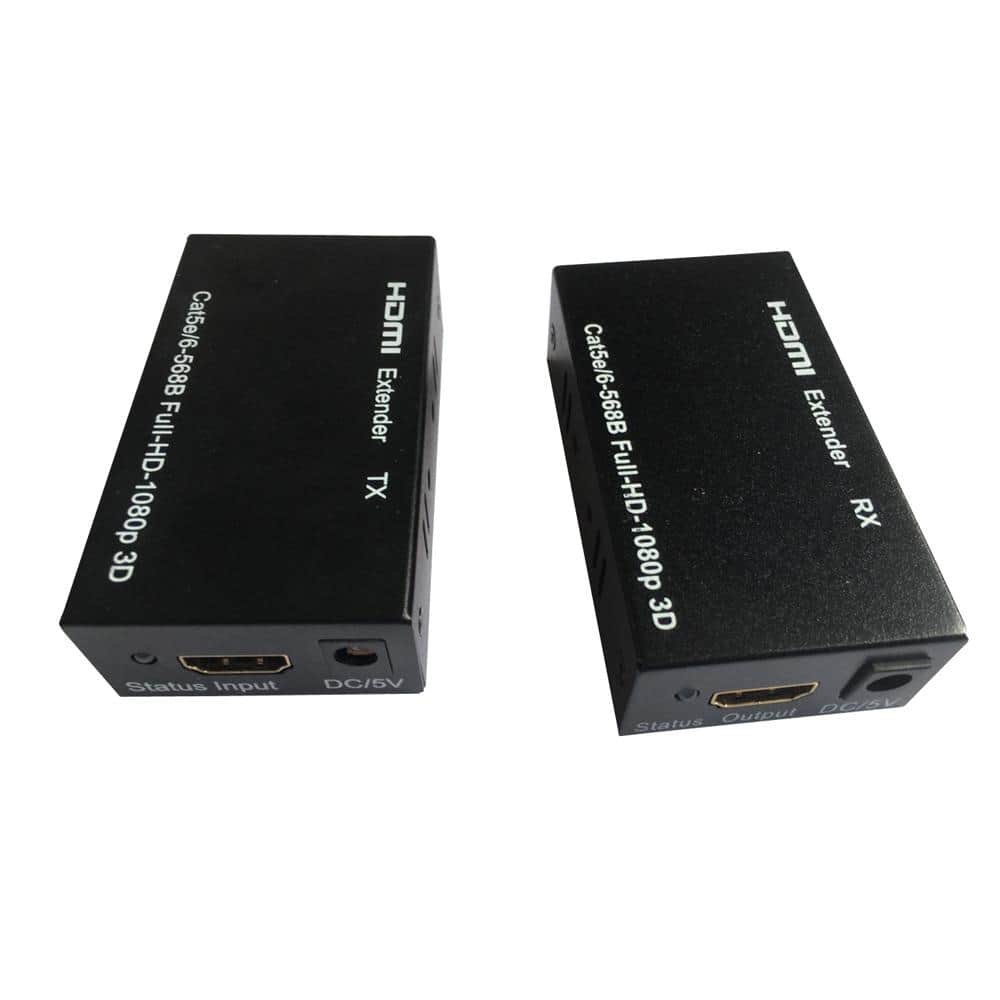 180 ft. HDMI Extender 1080p Over Single CAT5e/CAT6 Ethernet Cable upto 180 ft. (60 m) at 1080p - Hercitys