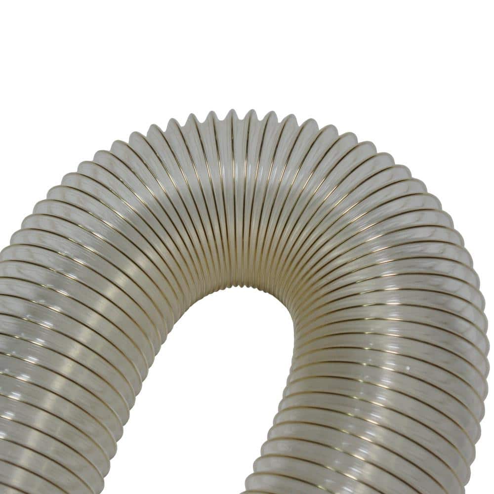 1.5 in. D x 25 ft. PVC Coil General Purpose Flexible Ducting in Clear - Hercitys