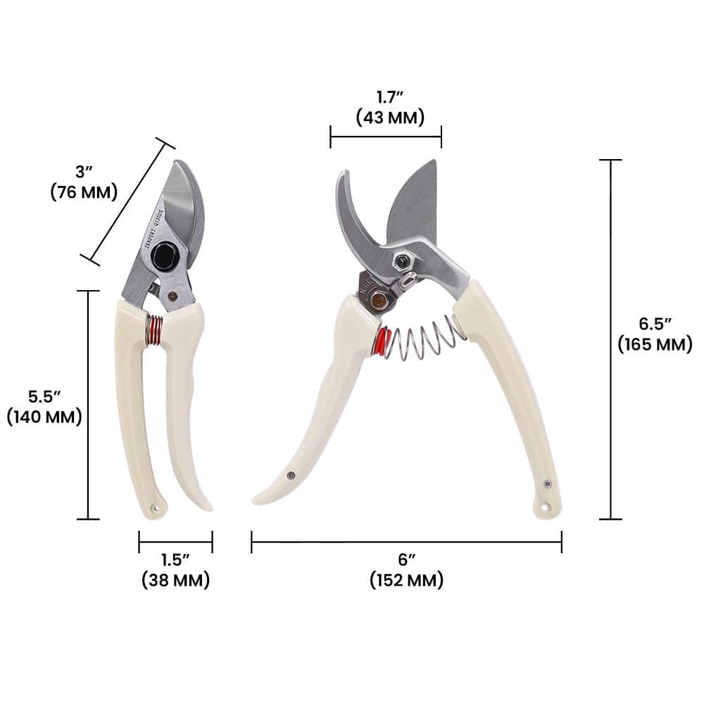 1.75 in. Chrome Plated Carbon Steel Light Weight Bypass Pruning Shear - Hercitys