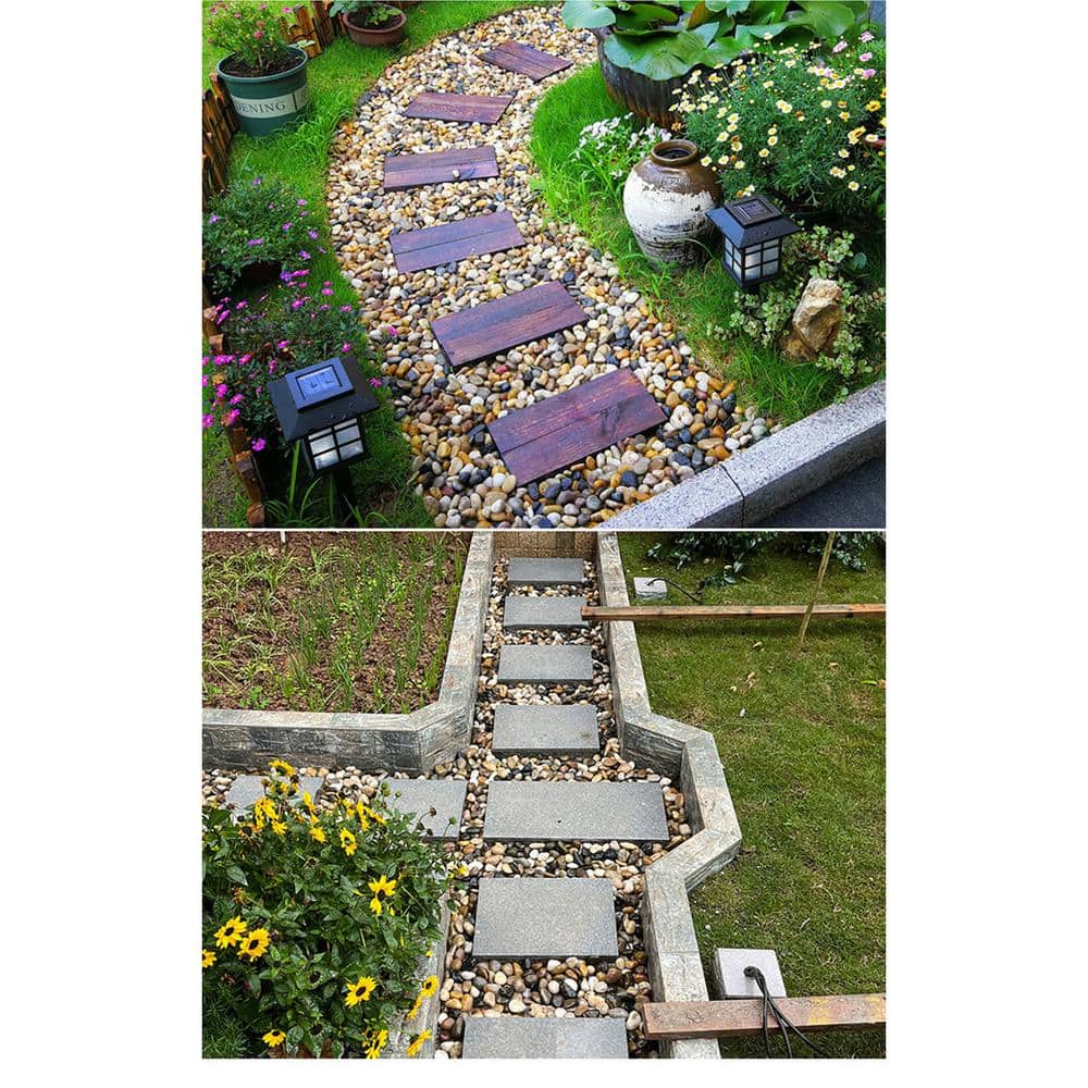 0.27 cu. ft. 0.25 in. to 0.5 in. 20 lbs. Grade A Mixed Polished River Pebbles - Hercitys