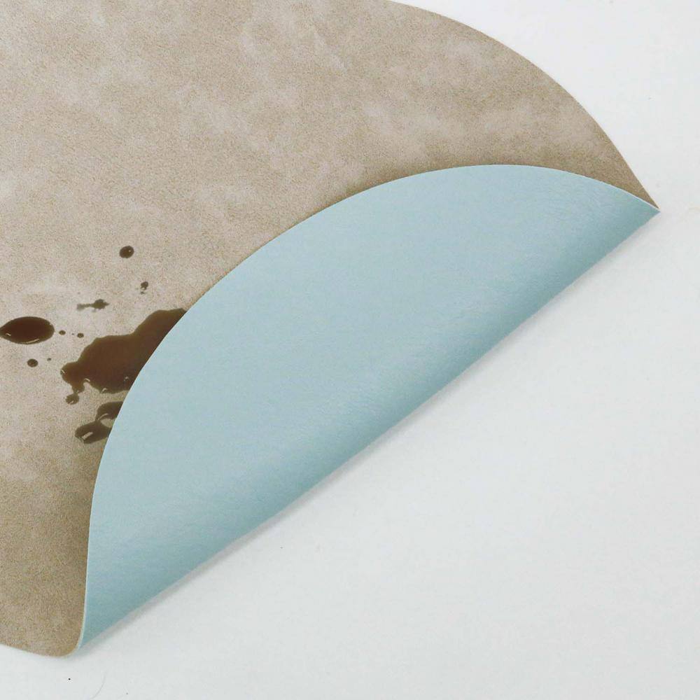 11.8 in. x 17.5 in. Double-Sided Waterproof Placemats, Leather Placemats in Grays (Set of 4) - Hercitys