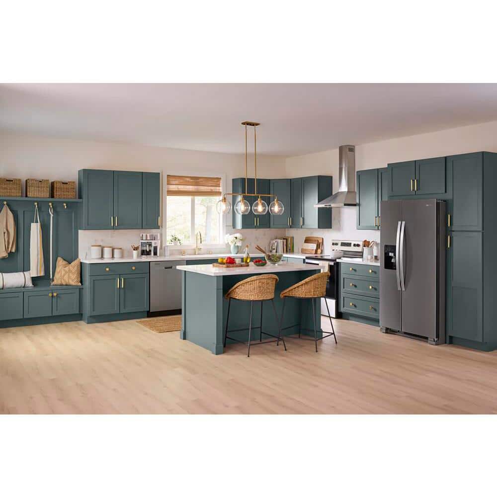 12 in. W x 12 in. D x 36 in. H Ready to Assemble Wall Kitchen Cabinet in Unfinished with CLICKREADY Technology - Hercitys