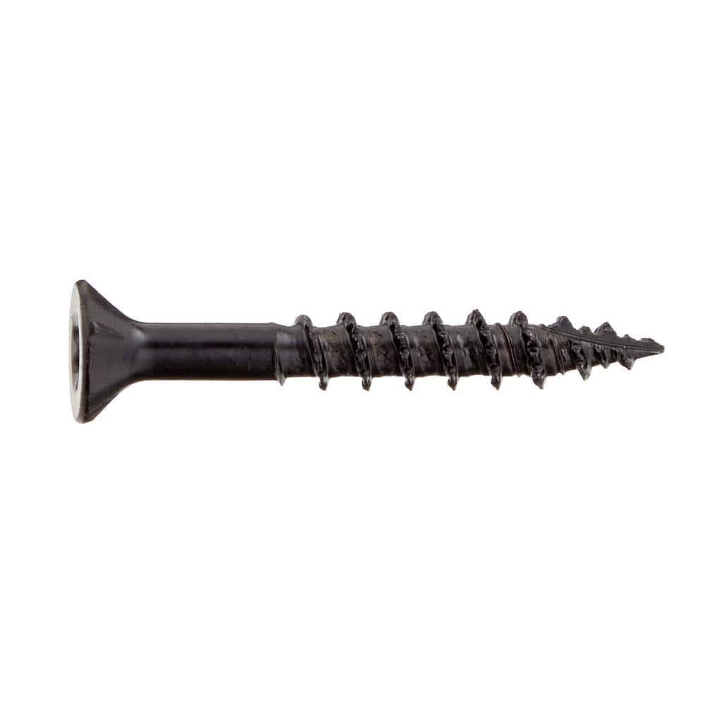 3-Pack #10 x 1-1/2 in. Black 6-Lobe Star Drive Exterior Flat Head Multi-Material Screw (3 lbs. / 366-Piece) - Hercitys