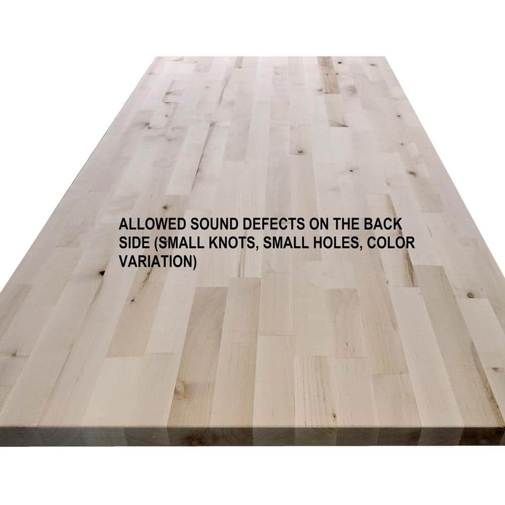 1.5 in. x 13 in. x 19 in. Allwood Birch Project Panel, Chopping Block, Cutting Board - Hercitys