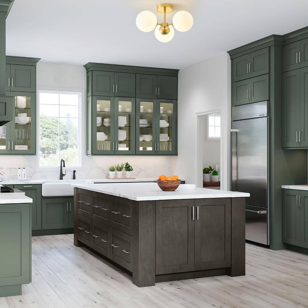 14.57 in. 3-Light Gold Modern/Contemporary Semi-Flush Mount Ceiling Light with White Globe Shade for Kitchen and Hallway - Hercitys