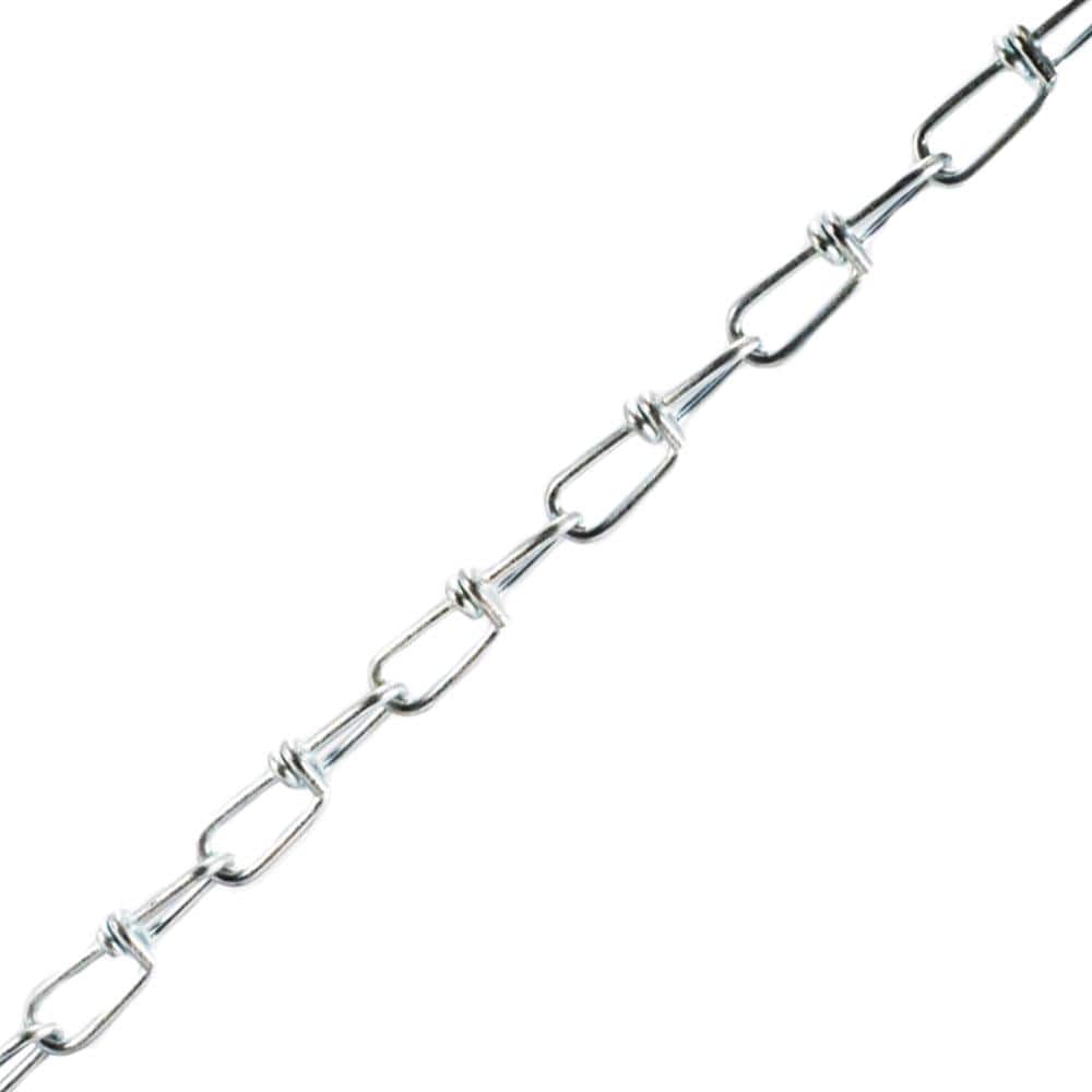#3 x 200 ft. Zinc Plated Steel Double Loop Chain - Hercitys