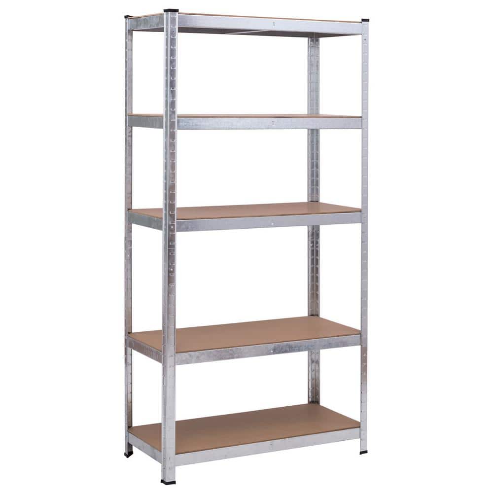 16 in. W x 72 in. H x 36 in. D Heavy Duty Storage Shelf Freestanding Cabinet Steel Metal Garage Rack - Hercitys