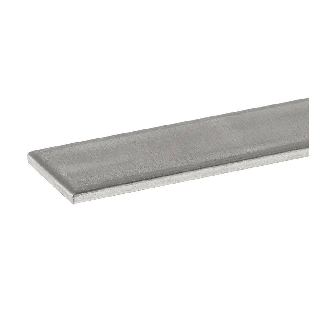 1 in. x 4 ft. – 1/8 in. Thick Plain Steel Flat Bar - Hercitys