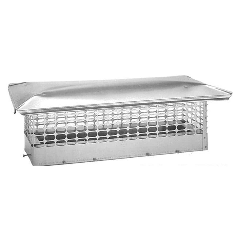 13 in. x 28 in. Adjustable Stainless Steel Chimney Cap - Hercitys