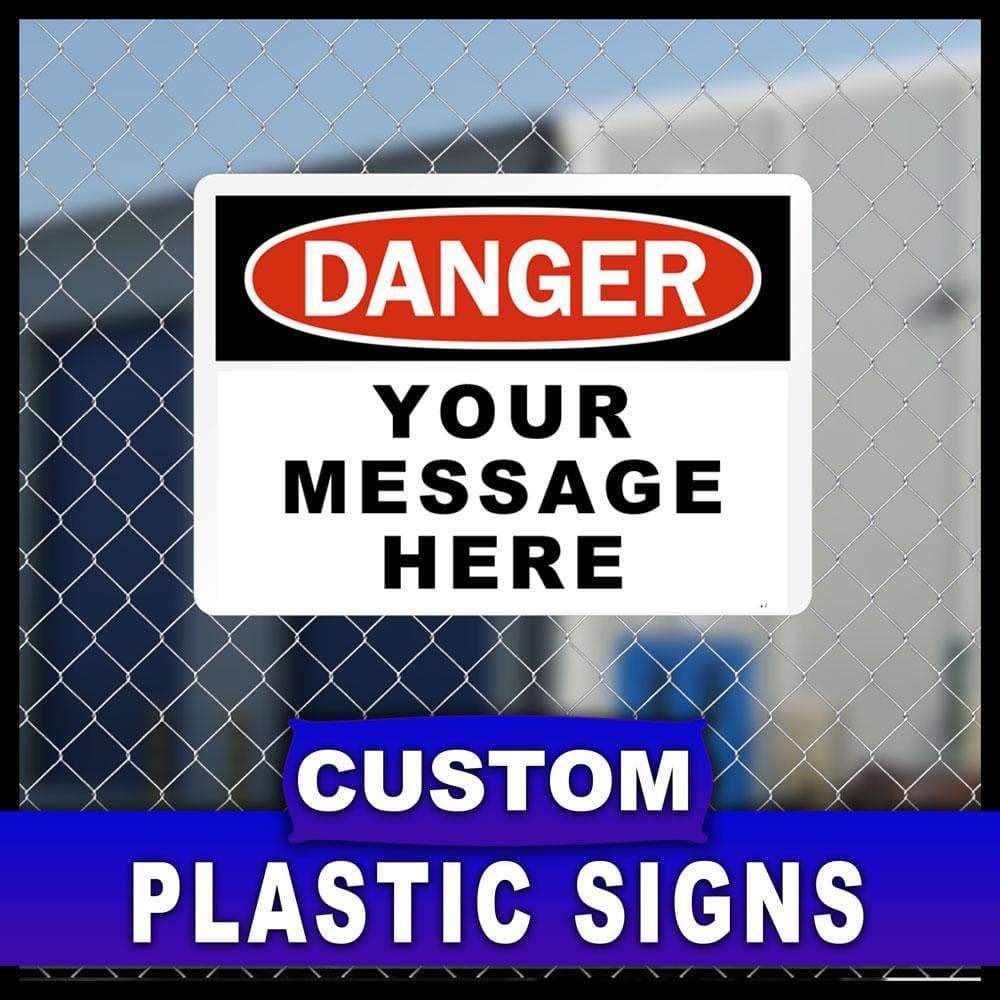 10 in. x 14 in. Custom Sign Printed on More Durable, Thicker, Longer Lasting Styrene Plastic - Hercitys
