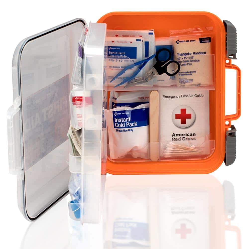 328-Piece Commercial Clear Front Plastic OSHA First Aid Kit - Hercitys