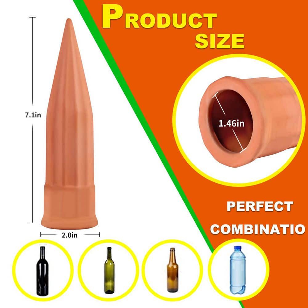 0.1 gal. Tree Watering Bag Plant Self-Watering Stakes Auto-Water Irrigation System for Indoor Outdoor Plants (15-Pack) - Hercitys