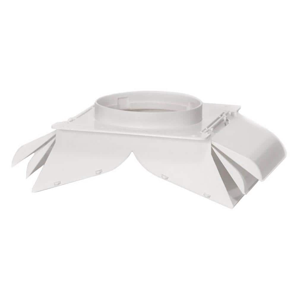 4 in. Dual Door Soffit/Eave Vent in White - Hercitys