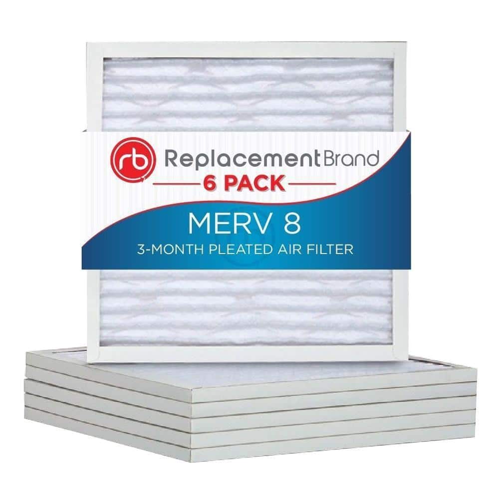 12 in. x 12 in. x 1 in. MERV 8 Air Purifier Replacement Filter (6-Pack) - Hercitys